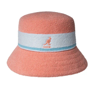 【KANGOL】BERMUDA STRIPE 漁夫帽(蜜桃粉)