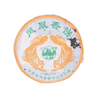【茶韻】普洱茶2005年土林鳳凰茶廠 鳳凰香餅生茶餅 357克 茶葉禮盒(附茶樣10克.收藏盒*1.可提袋)