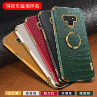 Luxury Original Crocodile Texture Leather Phone Case For Samsung Galaxy Note 9 Note9 back cover Protective Phone Shell Case