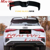 For Audi A3 Hatchback Spoiler 2021+ Audi new A3 RS 3HSC Spoiler ABS plastic Material Car Rear Wing Color Rear Spoiler