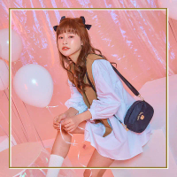 【KIKI STUDIO】Hello Kitty-美好時光-兩用側背包-黑