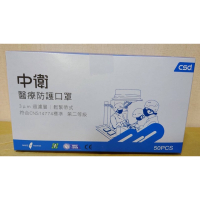 現貨24H出貨 中衛CSD一級/二級醫療藍色成人口罩