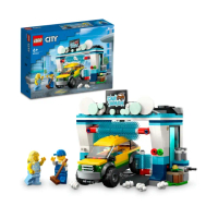 【LEGO 樂高】城市系列 60362 洗車場(汽車玩具 兒童積木 玩具車 DIY積木)