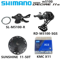 SHIMANO Deore M5100 1*11 kit SUNSHINE-SZ Flywheel 11-42T46T50T52T Bicycle Transmission Parts