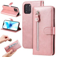 Ốp Dạng Ví Có Khóa Kéo, Thời Trang, Dành Cho Huawei Nova 9, 7, 6 SE, Pro, 8i, 7i, 4E, Ốp Có Khe Cắm 