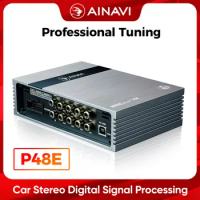 Ainavi P48E Car DSP For Toyota 2018 Digital Signal Processor Universal Car Amplifier Equalizer 8-Channel Output 4-Channel Input