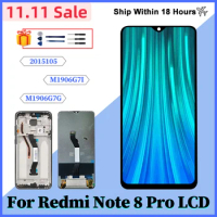 6.53" For Xiaomi Redmi Note 8 Pro LCD Display Touch Screen Digitizer For Redmi Note 8 Pro M1906G7I Display M1906G7G With Frame