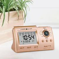 Azan Alarm Clock Decoration Date Gift Backlight Function Snooze Function Muslim Azan Alarm Table Clock for Home Mosque Office