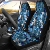 Digital Camo Print Universal Car Seat Covers Fit for Cars Trucks SUV or Van Auto Seat Cover Protector 2 PCS