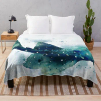 Pleco Water Colour Throw Blanket Blankets For Sofa Hairy Blanket