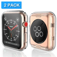 Series 4 44mm 40mm Case for Apple Watch Screen Protector TPU HD Clear Ultra-Thin Protective Cover for iWatch 1/2/3 38mm 42mm