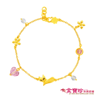 【金寶珍】黃金手鍊-俏麗狐-狐狸造型手鍊(1.41錢±0.10錢)