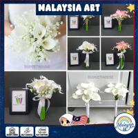 Wedding Bouquet Satin Flower Bridal Wedding Hand Bouquet Bridesmaid Holding Artificial Flower(1) Kot