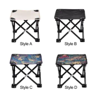 Foldable Footstool Chair Footrest Saddle Chair Portable Camp Stool for Traveling Walking Hiking Picnic Backpacking Lounge