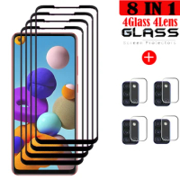 For Samsung Galaxy A21s Glass Samsung A21s Tempered Glass Full Glue Cover Screen Protector For Samsung Galaxy A21s Camera Film
