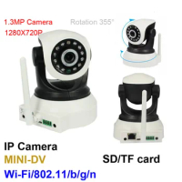 HD 130W Night Vision Wireless IP Camera Wifi Plug Play Bullet Network CCTV Cam TF ONVIF