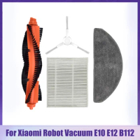 Mop Cloth Rags Accessories For Xiaomi Robot Vacuum E10 E12 B112 Sweeper Cleaner Spare Parts Roller Side Brush Hepa Filter