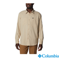 Columbia 哥倫比亞 男款-UPF50快排長袖襯衫-卡其 UAX16830KI / S23