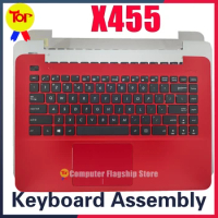 KEFU X455W For ASUS Laptop Keyboard X455LD X454L X455LJ X455LA W409l A455L F455 Original Keyboard Palmrest C Shell Assembly