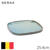 【SERAX】ALG/正方盤/25.4cm/煙燻藍(比利時米其林餐瓷家飾)