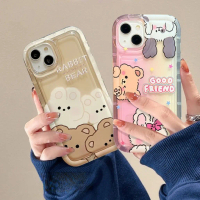 CC23 SOFTCASE MOTIF RABBIT BEAR CLEAR TPU FOR SAM A03 CORE A04S A04E A13 4G A20 A30 A30S A50 A50S A3