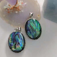 Pendant Abalone Shell Natural Crystal