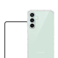【Meteor】Samsung Galaxy S23 FE 手機保護超值3件組(透明空壓殼+鋼化膜+鏡頭貼)