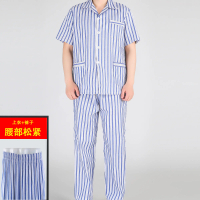 [ 11k People Favorited] Pure Cotton Hospital Patient Gown Pants Patient Nursing Gown Easy to Wear an