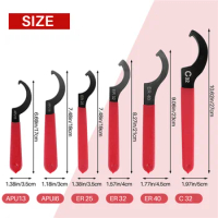 6 Pieces Spanner Wrench Set Adjustable Coilover Wrench Spanners Hook Wrenches Tools Coilover Wrench Steel Spanner