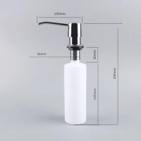 Kitchen Tool Accessories Soap Dispenser Sink Liquid Soap Bottle Bathroom Detergent Liquid Hand Wash Soap Dispenser Pumps 300ml
