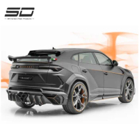 M Style Dry Carbon Fiber Bodykit Rear Bumper+Rear Diffuser For Lamborghini URUS