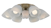 【燈王的店】柏拉圖 設計師新款 半吸頂燈 6+1 燈 客廳燈 房間燈 餐廳燈 A3514/6+1