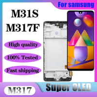 6.5" Super OLED M31s LCD For Samsung M31S M317 M317F LCD Display Touch Screen Digitizer Assembly Replacement Parts