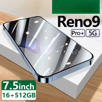 Reno9 Pro+ 5G S24 Ultra AI Phone 6.8 นิ้ว 16GB RAM 72MP Camera แบตเตอรี่ 8000mAh รองรับ 2 SIM Card A