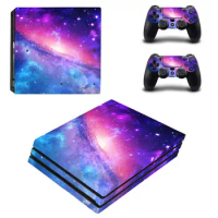 Starry Sky Cloud PS4 Pro Stickers Play station 4 Skin Sticker Decal For PlayStation 4 PS4 Pro Console &amp; Controller Skins Vinyl
