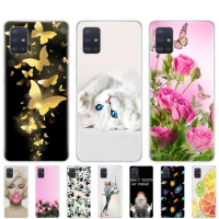 Silicon Phone Case For Samsung Galaxy A51 Soft TPU Transparent Back Cover For Samsung A51 A515 Case 6.5inch Protect Coque bumper