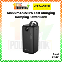 Awei P114K 50000mAh Bank Kuasa Camping Bank Kuasa 22.5W Pengecasan Pantas Awei Powerbank 50000mAh Po