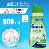[Giá ưu đãi] Gel Rửa Chén Finish All In 1 Max Eco 0% Không Mùi Không Hóa Chất Nhập Khẩu Châu Âu Chai