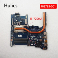 Hulics Used 903793-001 903793-601 LA-D707P Mainboard For HP Notebook 15-AY Laptop Motherboard I5-7200U CPU 903793-501 Board