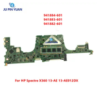941884-601 941883-601 941882-601 For HP Spectre X360 13-AE 13-AE012DX Laptop Motherboard 8GB RAM I7-8550U DA0X33MBAF0
