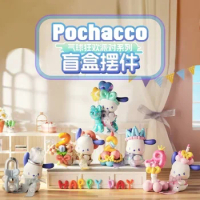 2024 New MINISO Sanrio Characters Pochacco Balloon Rave Party Series Blind Box Toy Kawaii Desktop Decoration Kids Birthday Gift