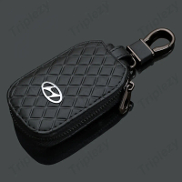 เคสกุญแจรีโมทรถยนต์ แบบหนัง ประดับเพชร มีซิป สําหรับ Hyundai Creta Stargazer Staria Santa Fe Palisad