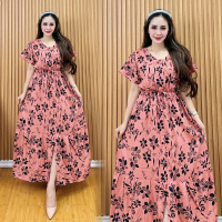 LUNA DRESS RAYON BELAH DEPAN LD 110 BUSUI PREMIUM MODEL TERBARU / DASTER RAYON POLOS / DASTER KERUT