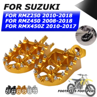Footpeg Foot Pegs Rests Pedal For Suzuki RMZ250 RMZ450 RMX450Z RM-Z250 RM-Z450 RM-Z 250 RMZ 450 RMX 450Z Motorcycle Footrest