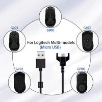Penggantian USB A ke Mikro Kabel Pengecasan Tetikus Pengecasan Cepat sejagat Kord Kuasa Tetikus 5V 1
