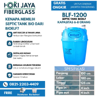 Septic tank bio, Bioelf, biofil, biotech volume 1200 liter