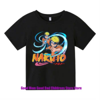 2024 New Naruto Zhu Li Naruto Summer Cool Children t shirt Leisure Pillar Man Cartoon T-shirt Boys And Girls 3-15 Years Old