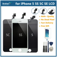 For iPhone 5S LCD Display Touch Digitizer for iPhone 5 LCD Screen iPhone 5S Mobile Phone Parts Display Assembly For iPhone 5C SE
