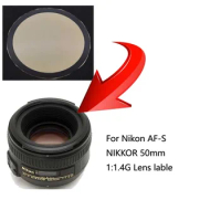 1PCS New For Nikon AF-S NIKKOR 105mm 1:2.8G ED VR 50mm 1:1.4G 50mm 1.8G LOGO Label Stickers,Digital camera Lens Label Stickers