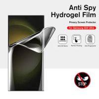 Privacy Hydrogel Film For Samsung Galaxy S23 Ultra S22 Plus S21 Anti-spy Screen Protector Not Glass S23Ultra S22Ultra S21Ultra